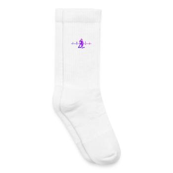 Conception vintage de floorball pour floorball - Chaussettes de tennis bio enfant - blanc - Droite