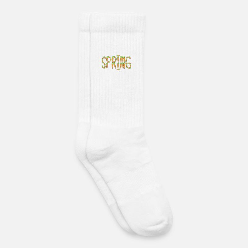 Source de carotte - Chaussettes de tennis bio enfant - blanc