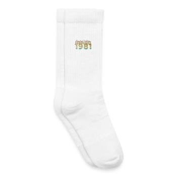 45. Geburtstag Limited Edition (SCR) 02/1981 - Kinder Tennissocken - Weiß - Rechts