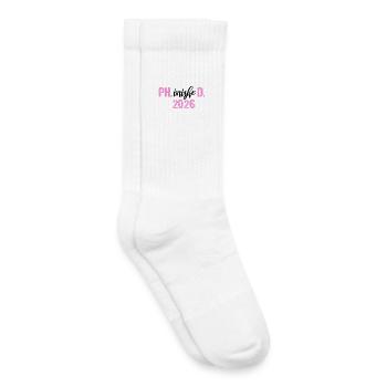 Doctor 2026 Degree Philistine Dissertation PhD - Kids Tennis Socks - white - Right