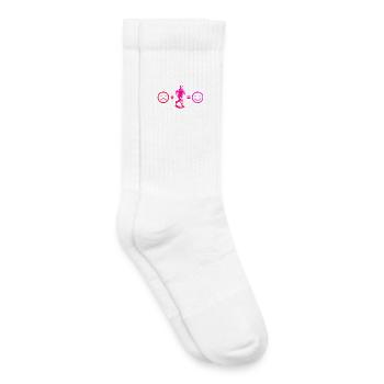 Thème récurrent puriste - Chaussettes de tennis bio enfant - blanc - Droite
