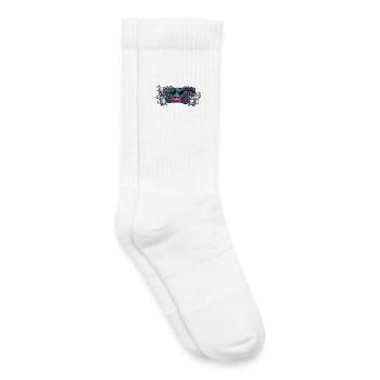 Duo de souris à clavier - Chaussettes de tennis bio enfant - blanc - Droite