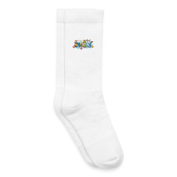 MOIN Möwe Leuchtturm Maritim Bunt - Kinder Tennissocken - Weiß - Rechts