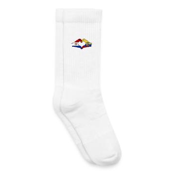 Paraguay Ecuador Flagge Hände Herzform - Kinder Tennissocken - Weiß - Rechts