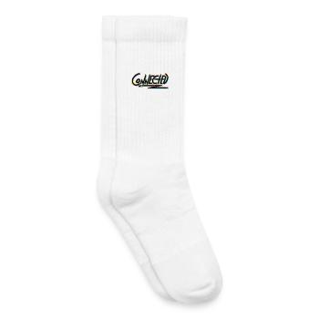 Connected_black_prism - Kinder Tennissocken - Weiß - Rechts