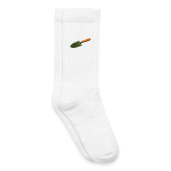 Shovel Trowel Treasure Hunt Garden - Kids Tennis Socks - white - Right