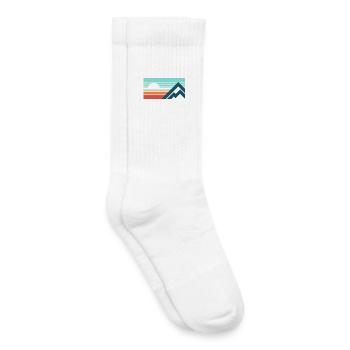 Mountains Sun Abstract - Kinder Tennissocken - Weiß - Rechts