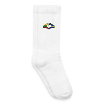 Litauen Curacao Flagge Hände Herzform - Kinder Tennissocken - Weiß - Rechts