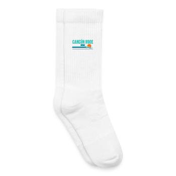 Strandurlaubsgeschenke, Cancun-Modus an, Mexiko-Reise - Kinder Tennissocken - Weiß - Rechts