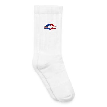 Kap Verde Österreich Flagge Hände Herzform - Kinder Tennissocken - Weiß - Rechts