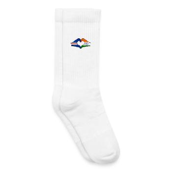 Cape Verde India Flag Hands Heart Shape - Kids Tennis Socks - white - Right