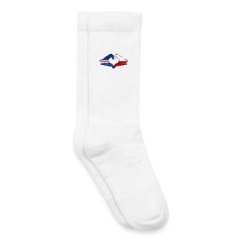 Cape Verde Poland Flag Hands Heart Shape Used - Kids Tennis Socks - white - Right