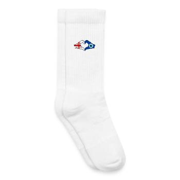 Georgia Nazar Flag Hands Heart Shape - Kids Tennis Socks - white - Right