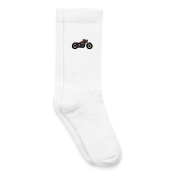 Ride Fast Badge Logo - Kids Tennis Socks - white - Right