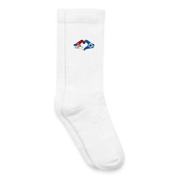 Serbia Nazar flag hands heart shape used - Kids Tennis Socks - white - Right