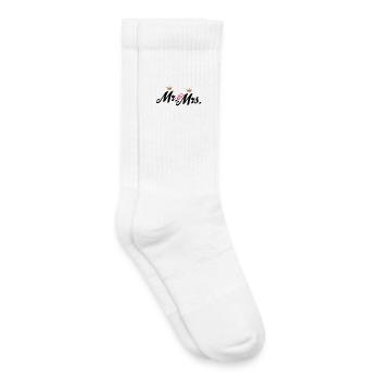 mariage - Chaussettes de tennis bio enfant - blanc - Droite