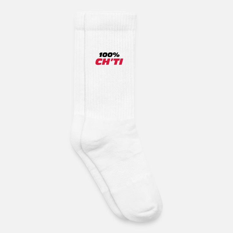 100% Ch'ti - Kinder Tennissocken - Weiß