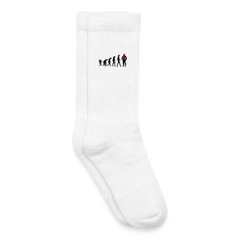 Police - Chaussettes de tennis bio enfant - blanc - Droite