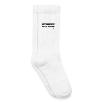 Bitte immer alles richtig machen - Kinder Tennissocken - Weiß - Rechts