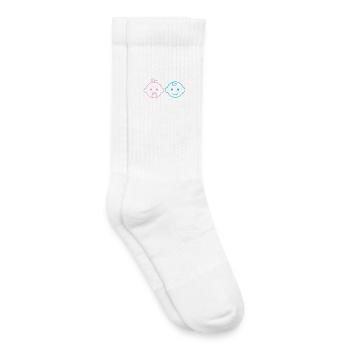 Baby boy oure girl - Kids Tennis Socks - white - Right