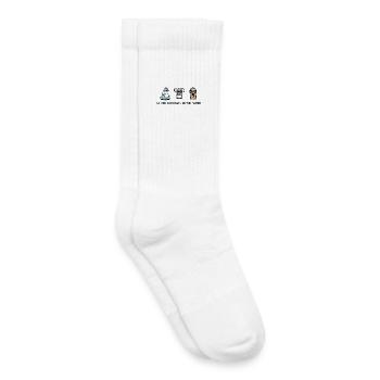 No one can reach us the Water - Chaussettes de tennis bio enfant - blanc - Droite