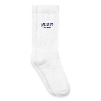 Baltimore Maryland Vintage Arc Print - Kids Tennis Socks - white - Right