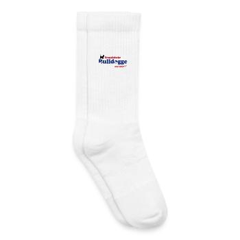 Französische Bulldogge Logo - Kinder Tennissocken - Weiß - Rechts