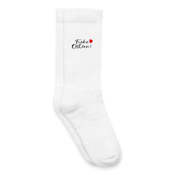 FROHE OSTERN WÜNSCHEN - Kinder Tennissocken - Weiß - Rechts
