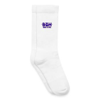 Bretagne, Bretagne humour, Breitz - Chaussettes de tennis bio enfant - blanc - Droite