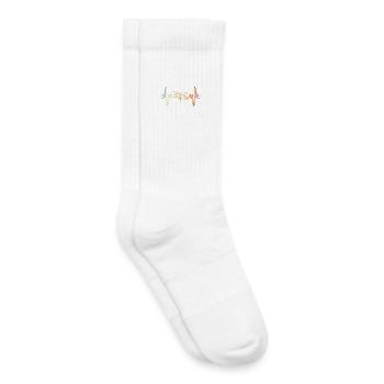 Abeille Vintage Look - Chaussettes de tennis bio enfant - blanc - Droite