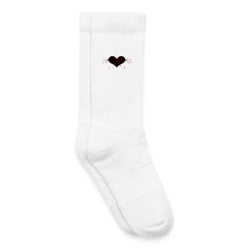 herzen, ranken, goth, geschenkidee frau, romantike - Kinder Tennissocken - Weiß - Rechts