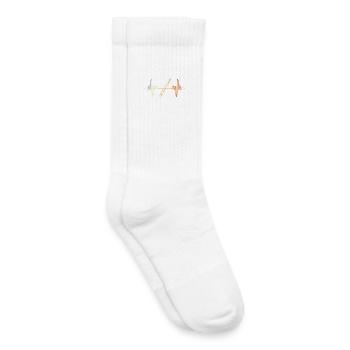 Flûte rétro - Chaussettes de tennis bio enfant - blanc - Droite