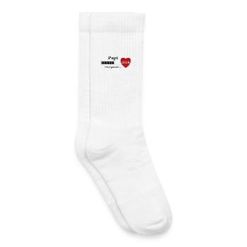 Opa - zukünftiger Opa Loading - Kinder Tennissocken - Weiß - Rechts