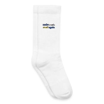 Make russia small again, blue yellow - Kids Tennis Socks - white - Right