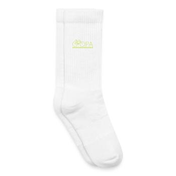 bester Opa Fahrrad Mountainbike Radeln Kritzeln - Kinder Tennissocken - Weiß - Rechts