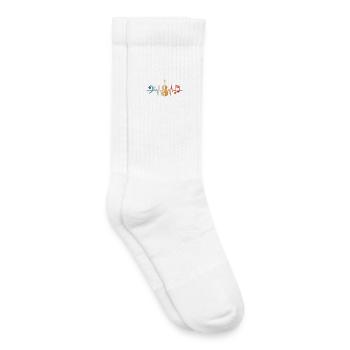 Violoncelle Heartbeat Violoncelle Violoncelle - Chaussettes de tennis bio enfant - blanc - Droite