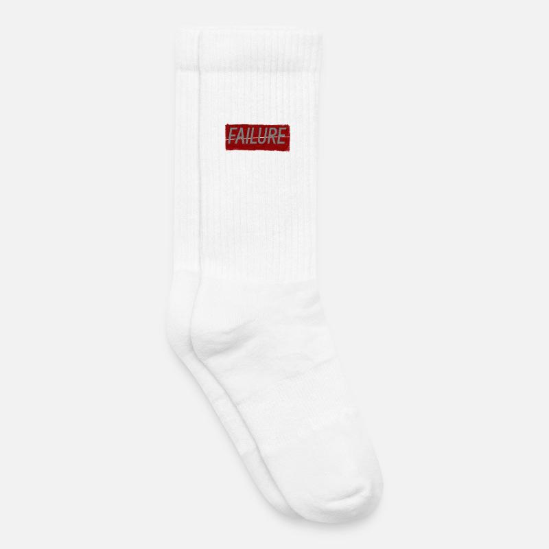 failure - Kids Tennis Socks - white