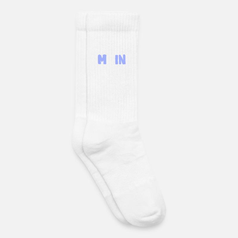 Moin mit die Möwe - Kinder Tennissocken - Weiß