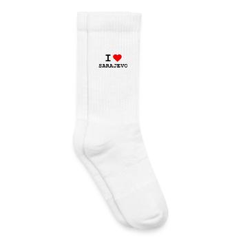 I love Sarajevo - Ich liebe Sarajevo - Kids Tennis Socks - white - Right