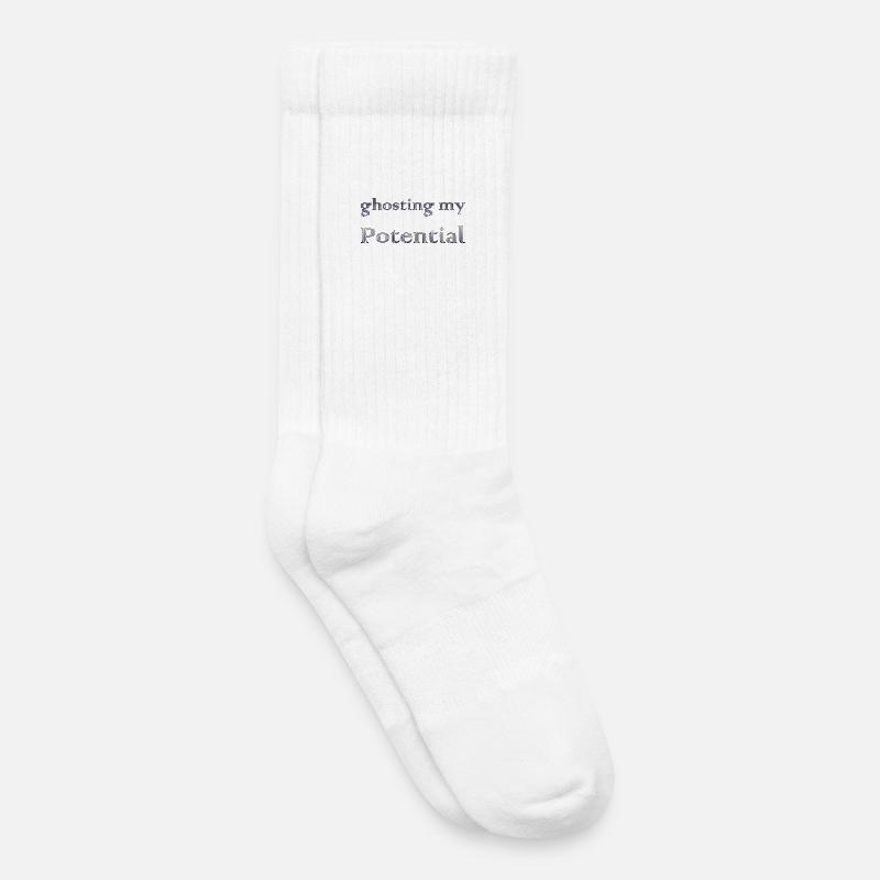 ghosting my potential - Kinder Tennissocken - Weiß