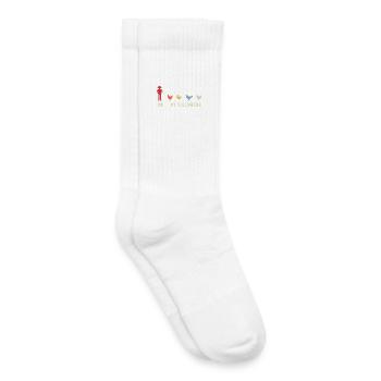 ich meine follower Hühner  - Kinder Tennissocken - Weiß - Rechts
