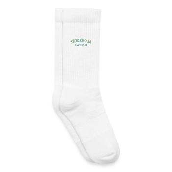 Stockholm – Schweden Textgestaltung - Kinder Tennissocken - Weiß - Rechts