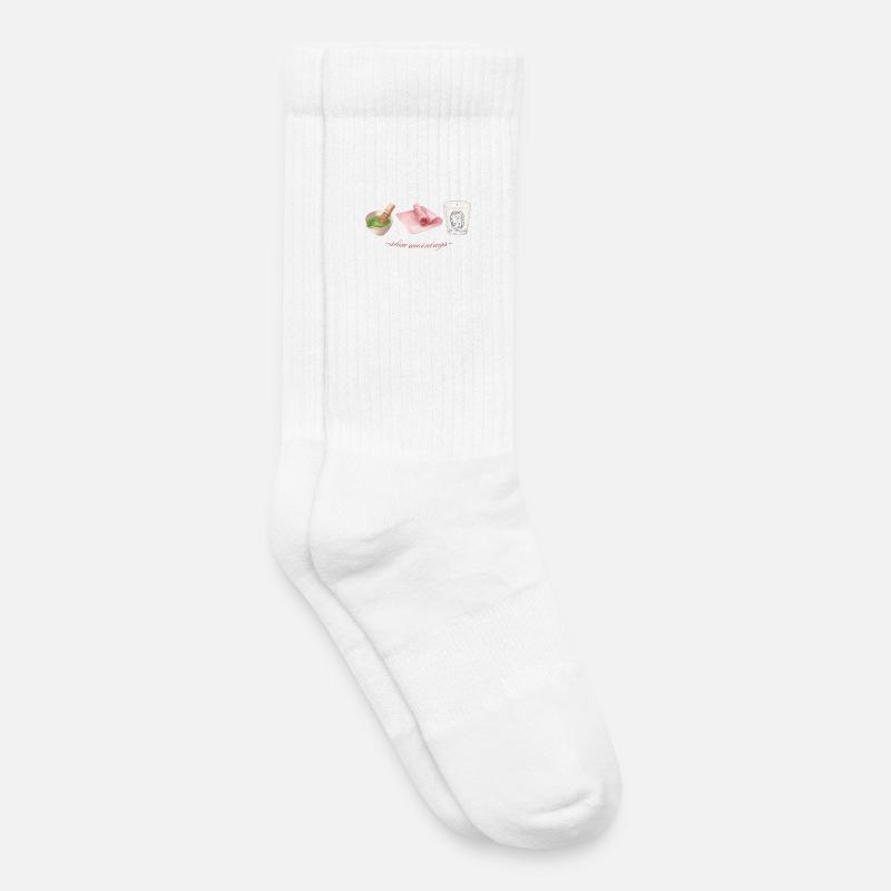 Langsame Morgen - Kinder Tennissocken - Weiß