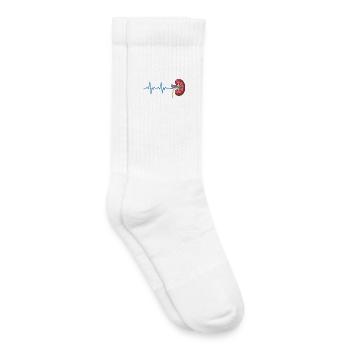 Nierenrhythmus Grafik - Kinder Tennissocken - Weiß - Rechts