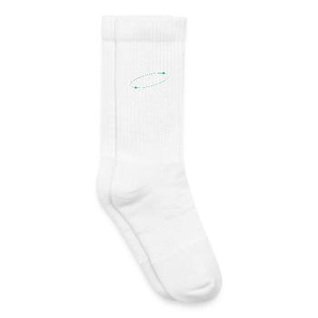 Anneau elliptique en étoile - Chaussettes de tennis bio enfant - blanc - Droite