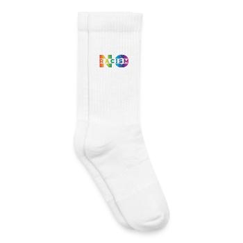 Pas de racisme - Chaussettes de tennis bio enfant - blanc - Droite