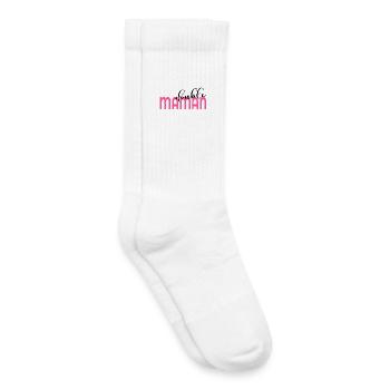 mom of two children - Kids Tennis Socks - white - Right