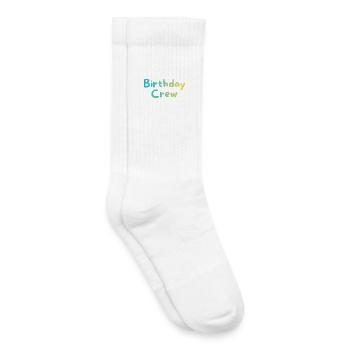 Birthday Crew - Kinder Tennissocken - Weiß - Rechts
