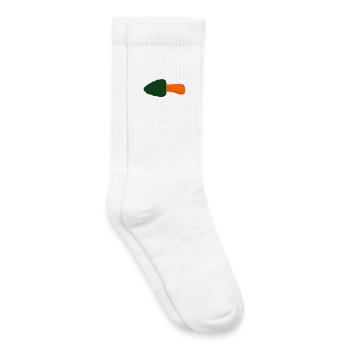 Fresh porcini mushroom forest nature - Kids Tennis Socks - white - Right