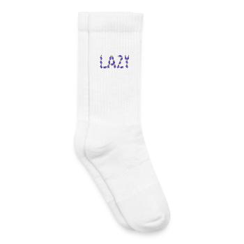 Eggplant lazy - Kids Tennis Socks - white - Right